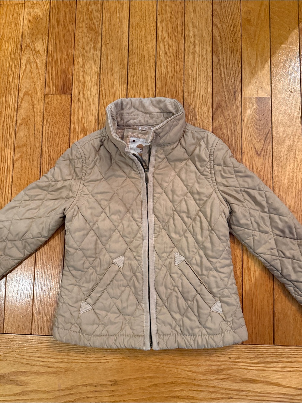 GAP Kids Quilted Puffer Jacket - Beige